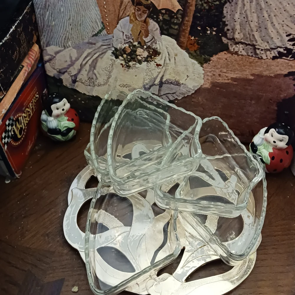 🇺🇲U.S.A. Vintage 1960 Westwood Serving 🍱🍤 Dish 6 Fluted Edge Glass,Rotating! - Picture 9 of 16